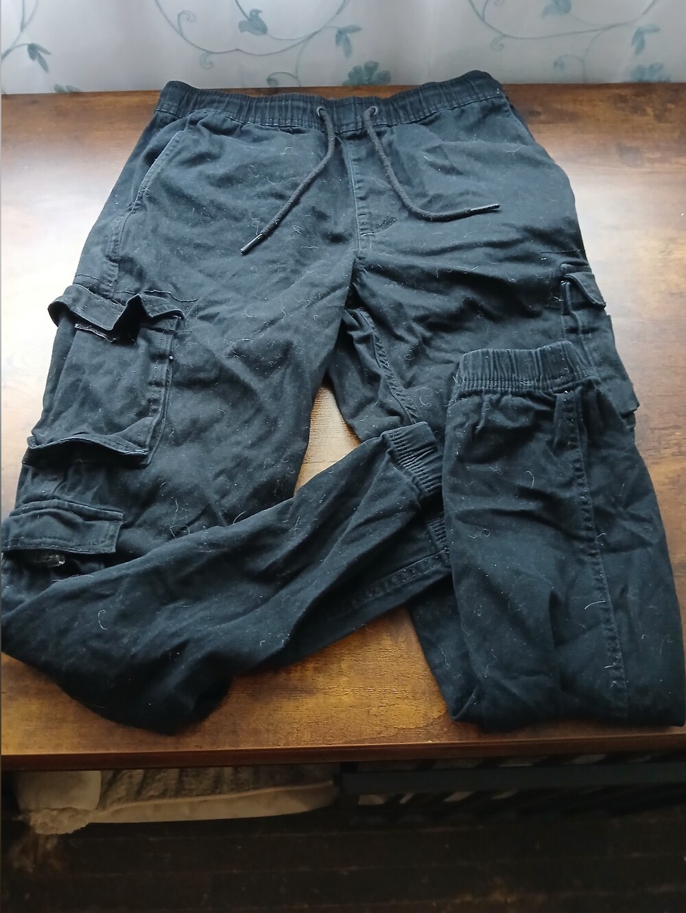 Bluenotes Black Cargo Joggers with Drawstring Waist